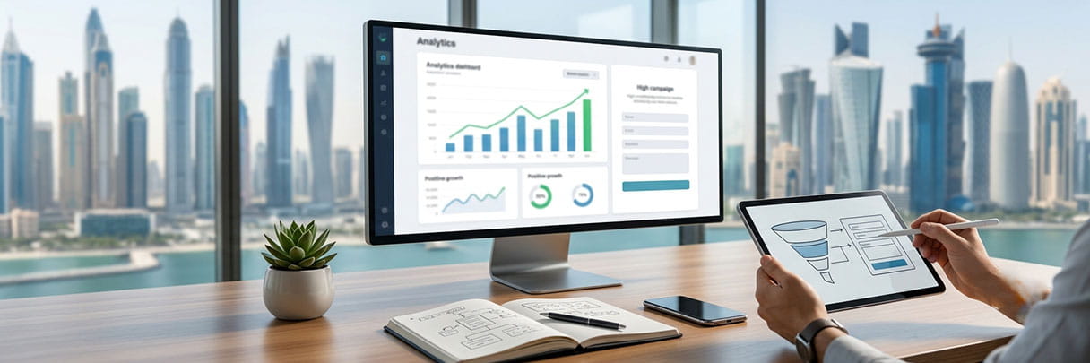 GCC Campaign Landing Page Analytics for B2B Launches