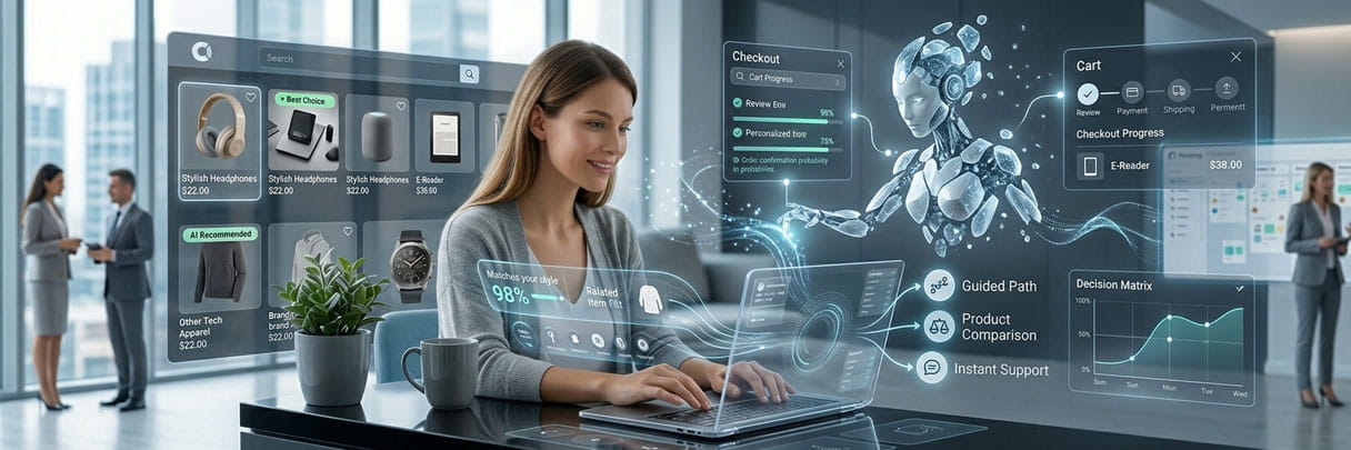 AI chatbot on an ecommerce website