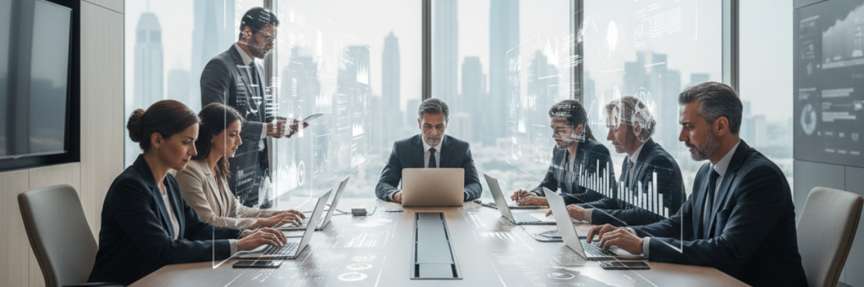 Virtual AI assistant supporting modern companies in Dubai