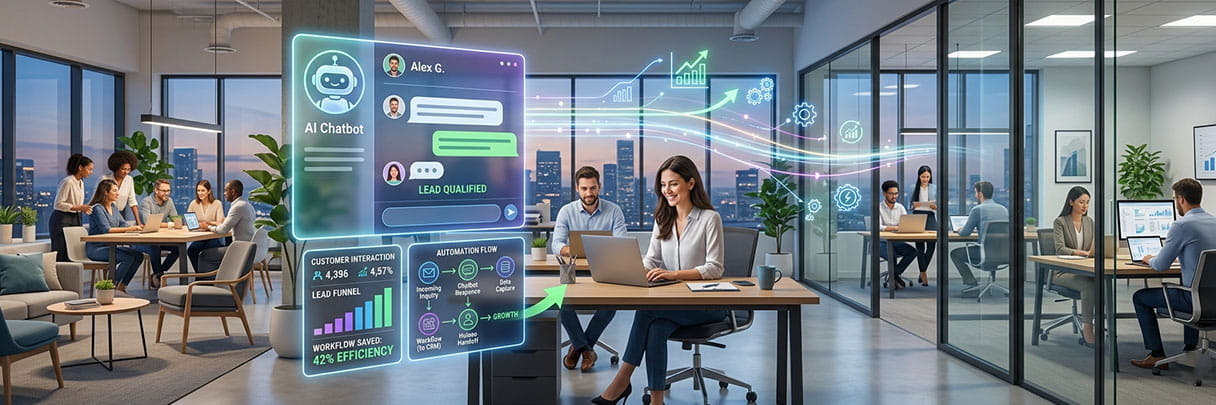AI Chatbot Dashboard for Business Growth and Leads