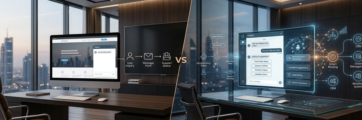 Chatbox vs chatbot comparison for business websites