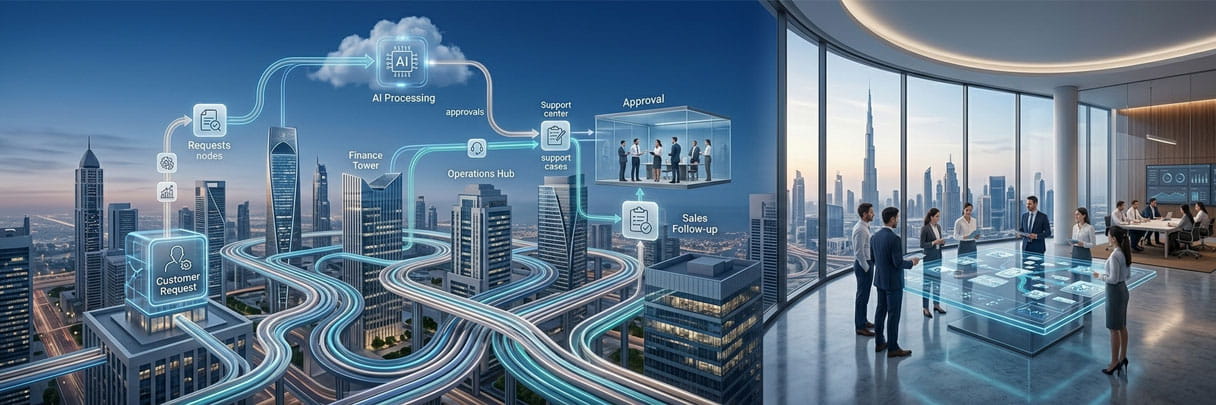 Enterprise workflow automation dashboard