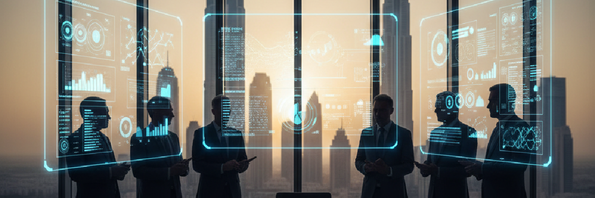 Enterprise AI assistant with business analytics dashboard in Dubai